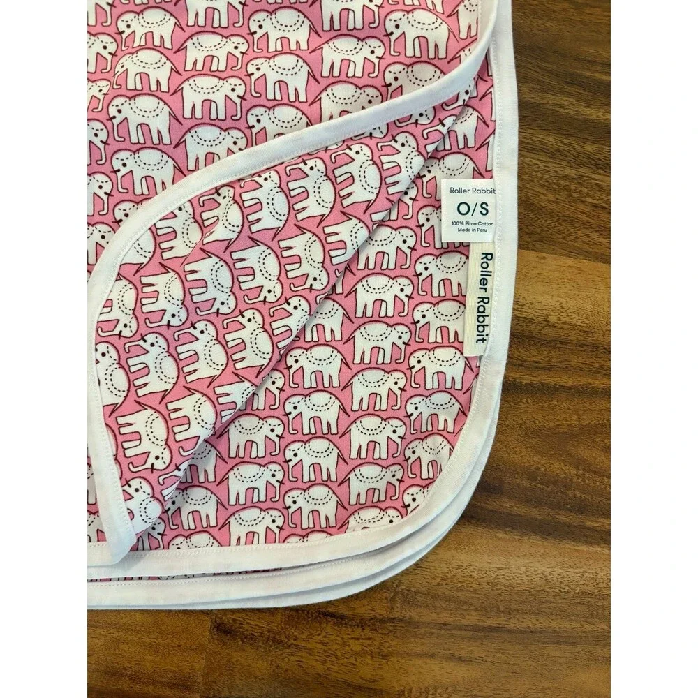 Roller Rabbit Hathi Pink Elephant Blanker & Sleeper Set, 0-3 months, NWOT